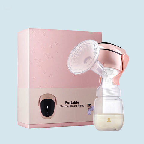 Economic Portable Auto Breast Pump for Babies - All-In-One [Breast Milk Bottles & Breast Pump]